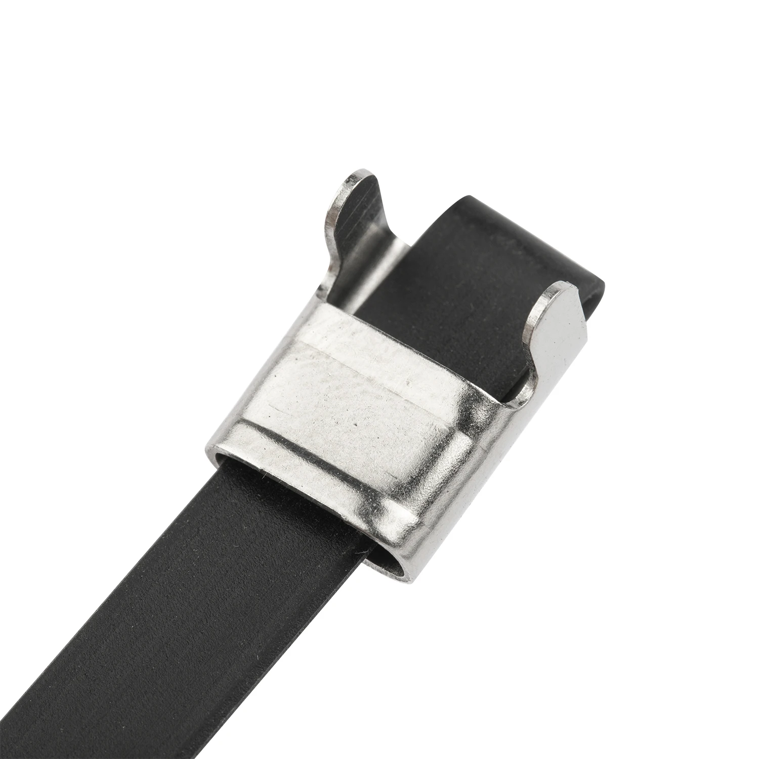 Wing lock PVC covered stainless steel cable tie