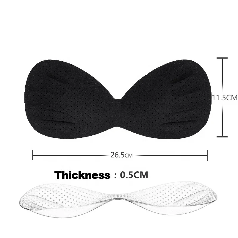 Thin Foam One-piece Conjoined Bra Insert Removable Insert Sponge Bra Pad For Sports Yoga