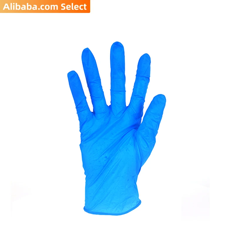 510k serial 9inch blue disposable medical grade nitrile surgical hand gloves guantes examination gloves