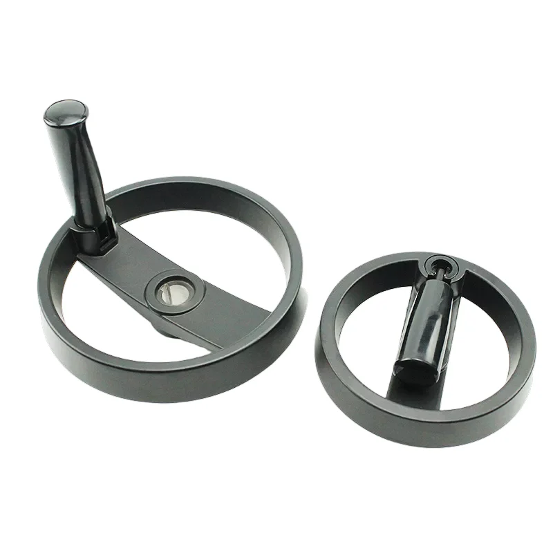 Best-Selling Black Aluminum Two-Spoke Handwheel With Foldable Handle