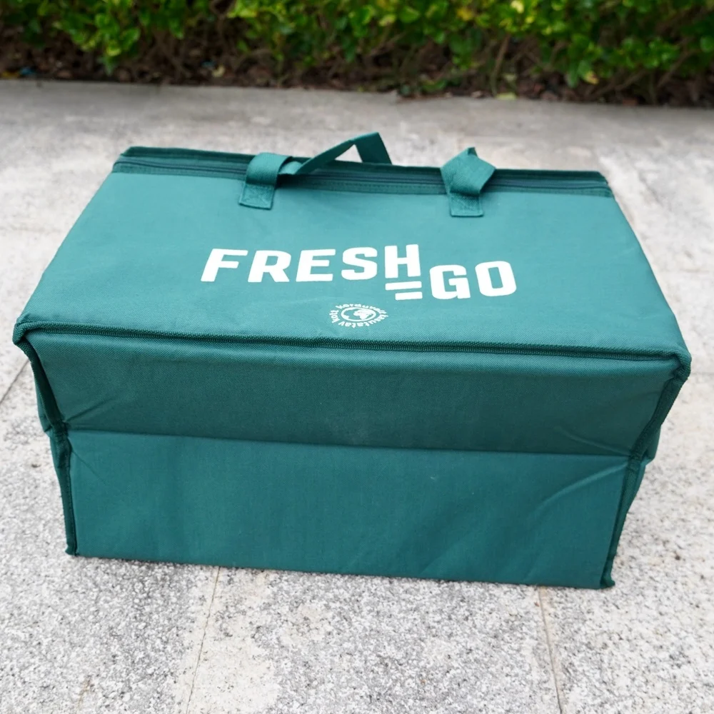 Custom Logo Printed Insulated Pizza Delivery Bag Premium Insulated Food Delivery Bag Extra Large