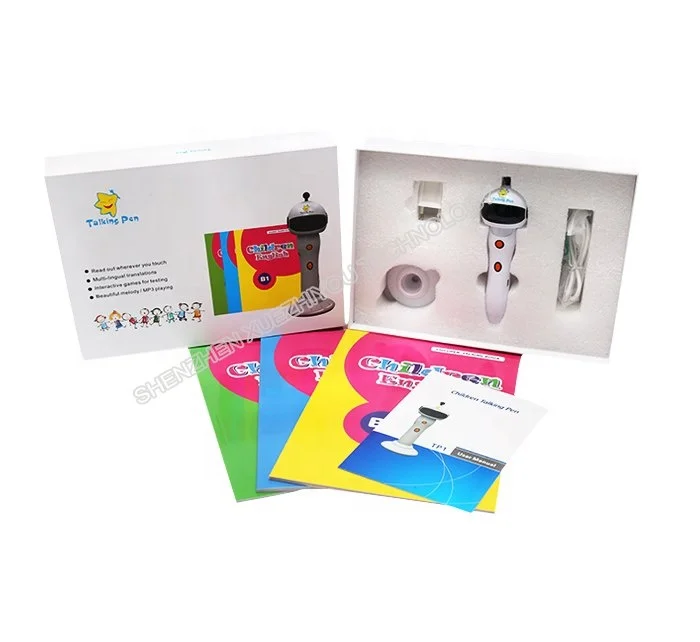 Factory Production 0-12 Years Old 6 Languages Multiple Functions Voice Magic Talking Pen With Book