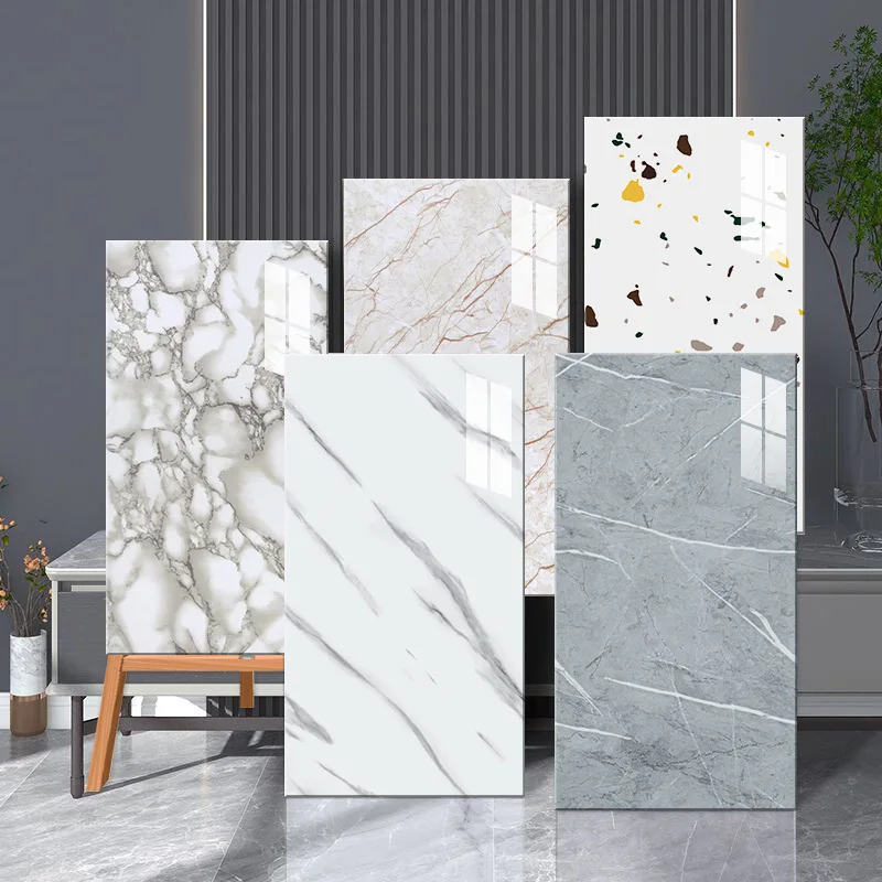Waterproof self adhesive 3d foam wall tile peel and stick wallpaper exterior tiles marble look wall stickers home decor