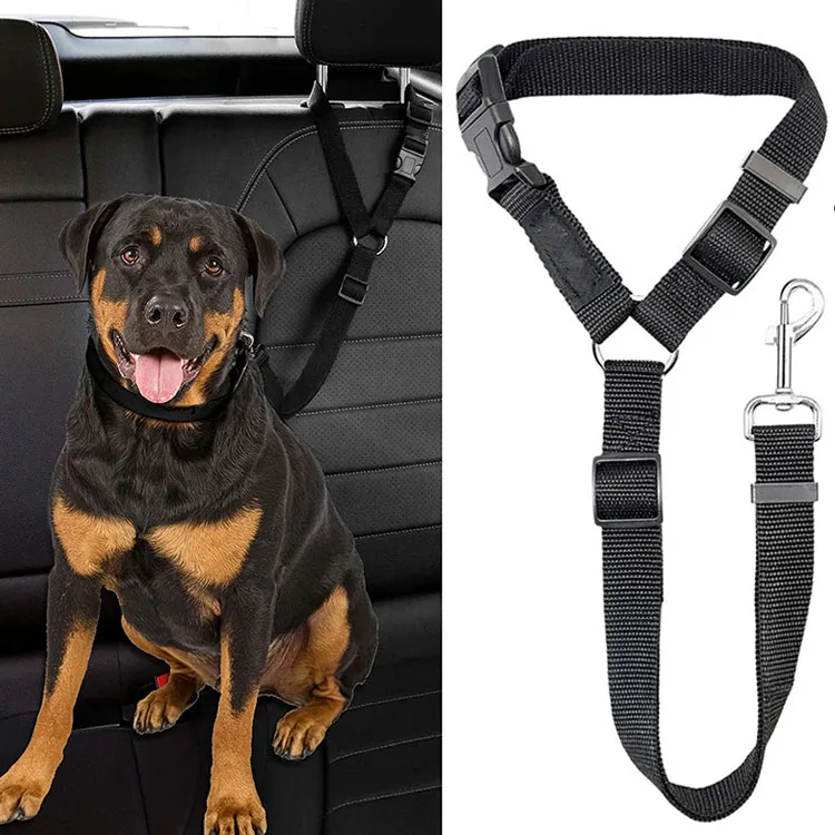 Wholesale Pet Seat Belt Adjustable Safety Leads Car Seatbelt Harness For Dog Cats