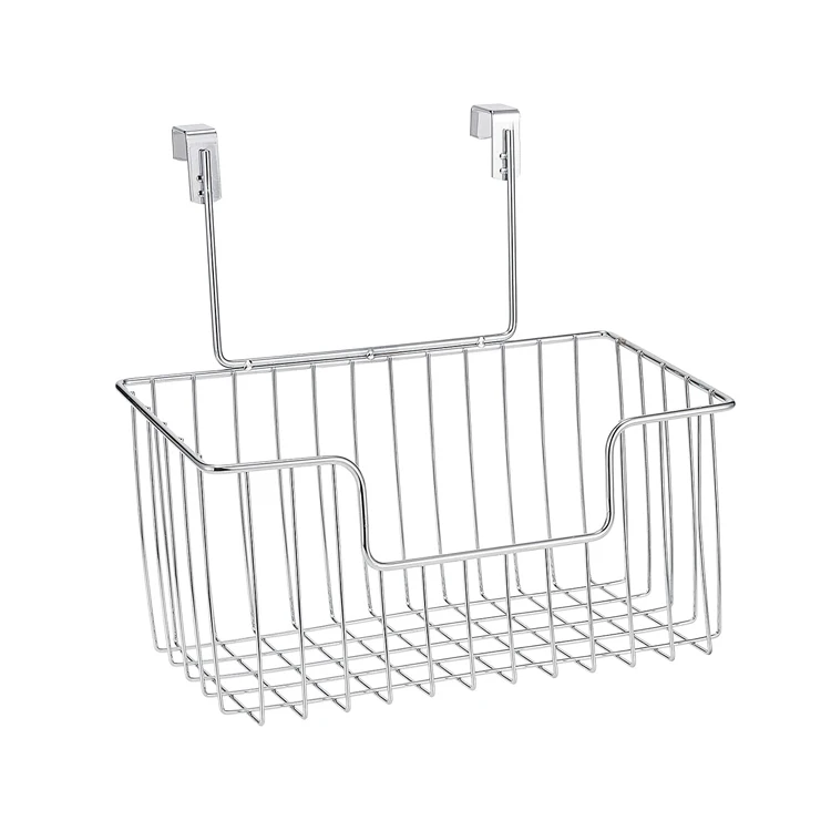Over The Cabinet Rack Door Rear Basket Rectangular Bathroom Cabinet Door Grid Wire Hanging Baskets