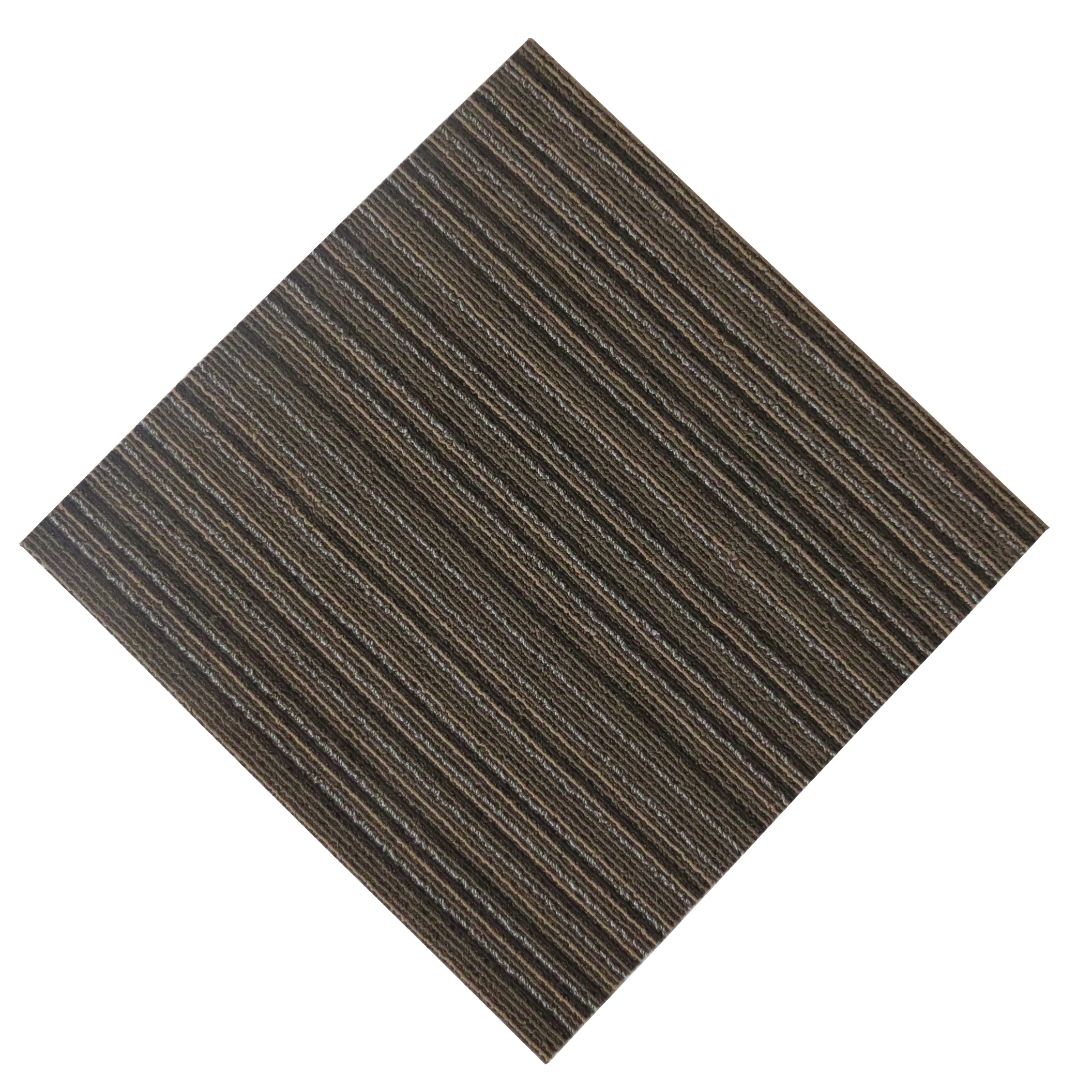 Commercial Office Carpet Tile Modular PVC Bitumen Backing  PP Carpet Tiles 50x50