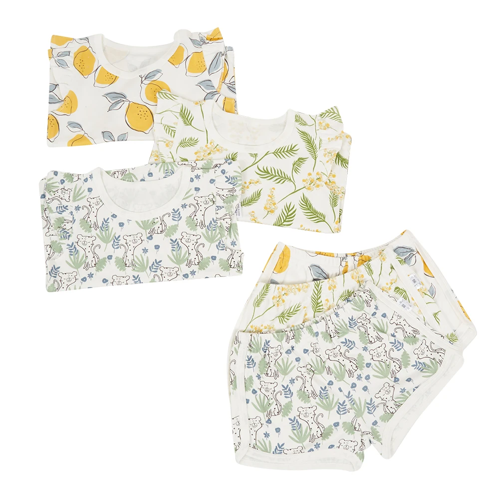 Kids pajamas summer Jumpsuit Baby custom bamboo baby pajamas Wholesale Newborn Sleeveless  baby suit