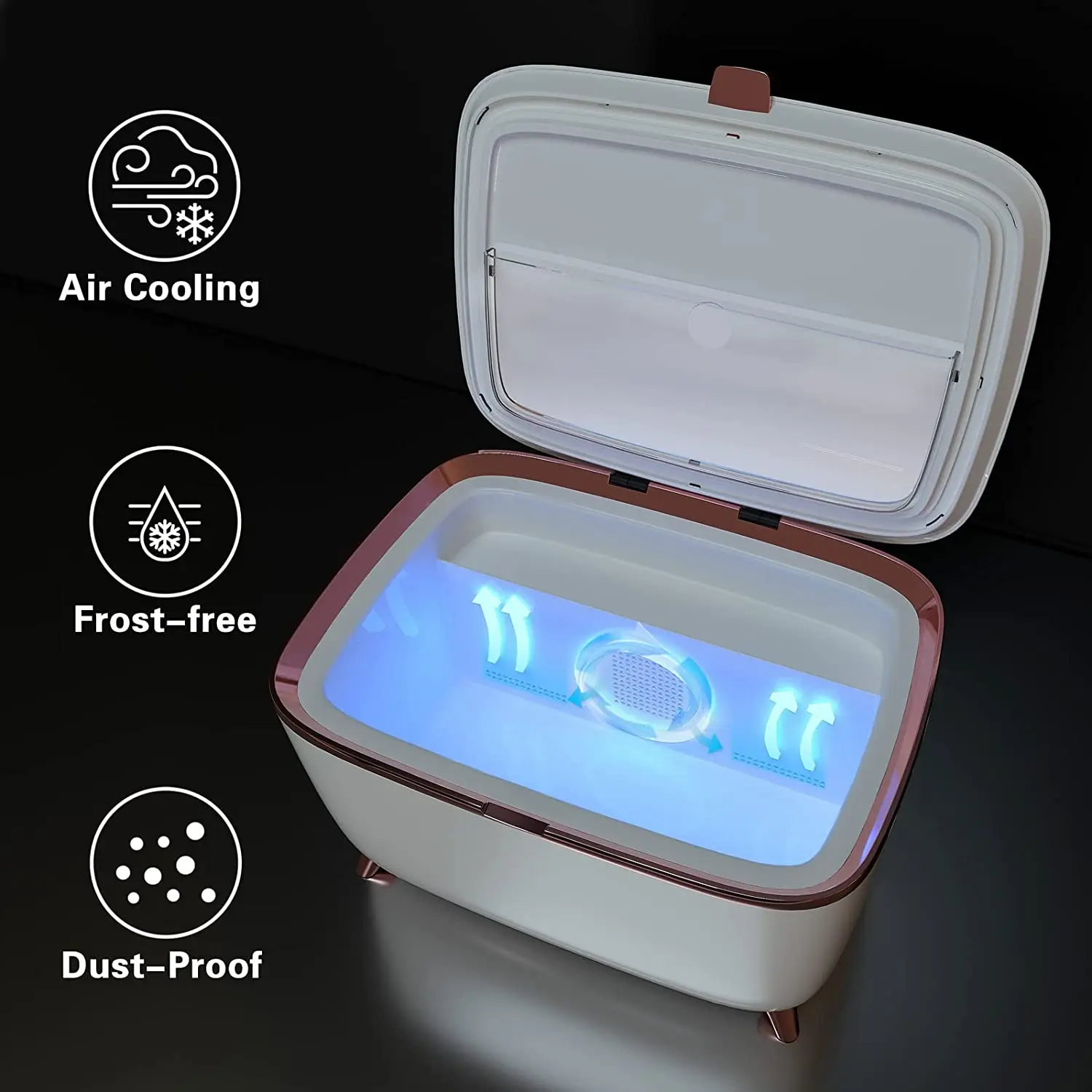 Portable Mini Fridge 9 Liter Beauty Makeup Skincare Fridge Cosmetics Refrigerator