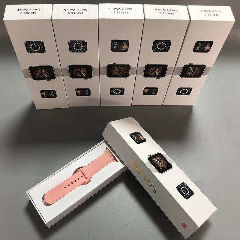 2021 New T500 Plus series 6 Reloj Smart Watch 2021 1.75 Inch Full Screen Hiwatch New Wireless Call Games SmartWatch T500 Plus