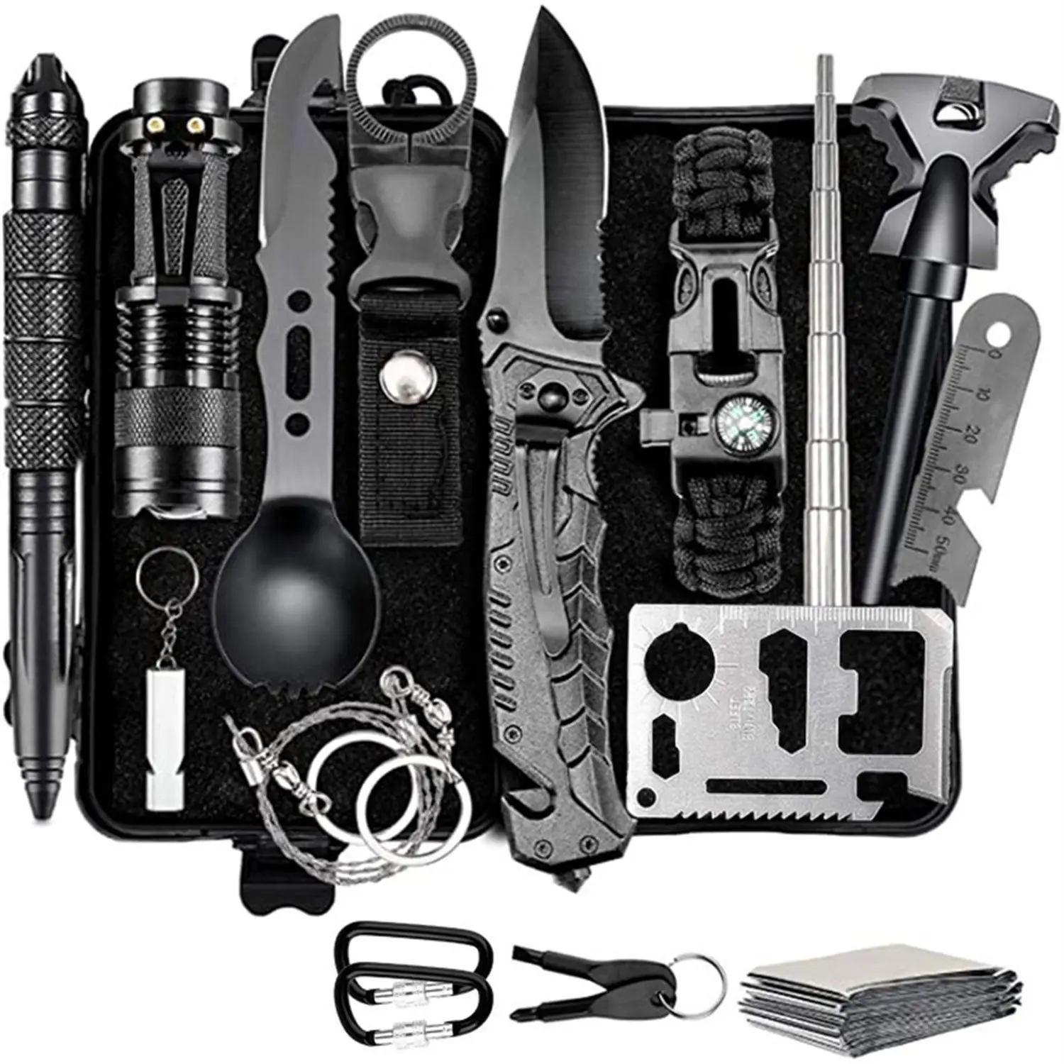 Outdoor Camping Emergency Survival Kit Gears Other Camping Hiking climbing Products Multipurpose Survival Kit