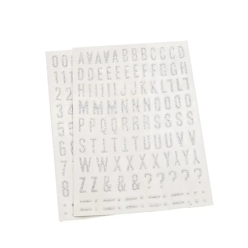 CVP Hot Sell Glitter Alphabet Number Stickers