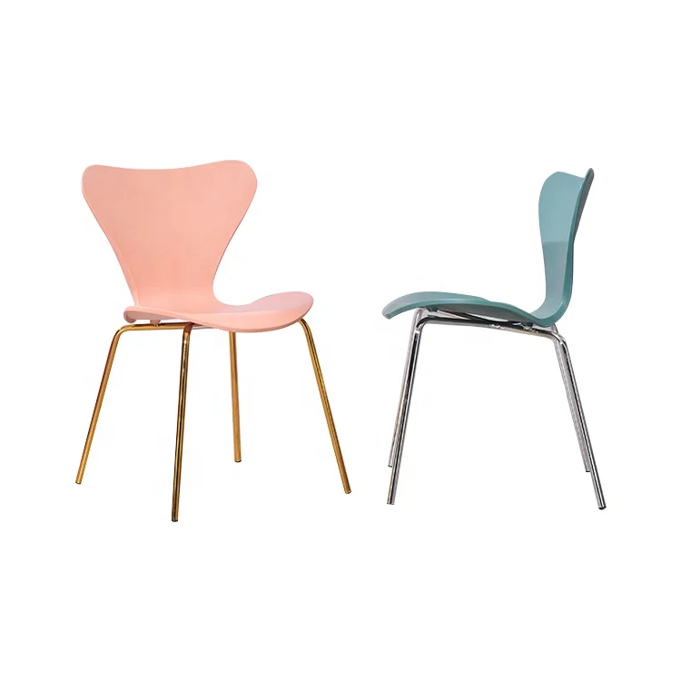 Nordic Restaurant Furniture Steel Stacking Dining Chair