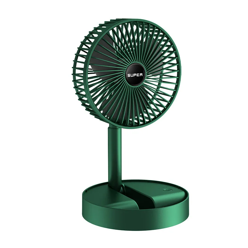 Portable Adjustable Rechargeable Telescopic Fan Height Low Noise Air Cooler Fan Strong Wind Floor Cooling Car Electric Hand Fan