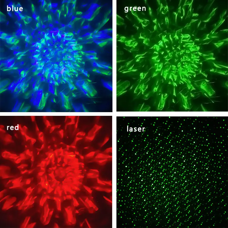 Hot selling 7.5W RGBW led water ripple night light bedroom sleeping star projector