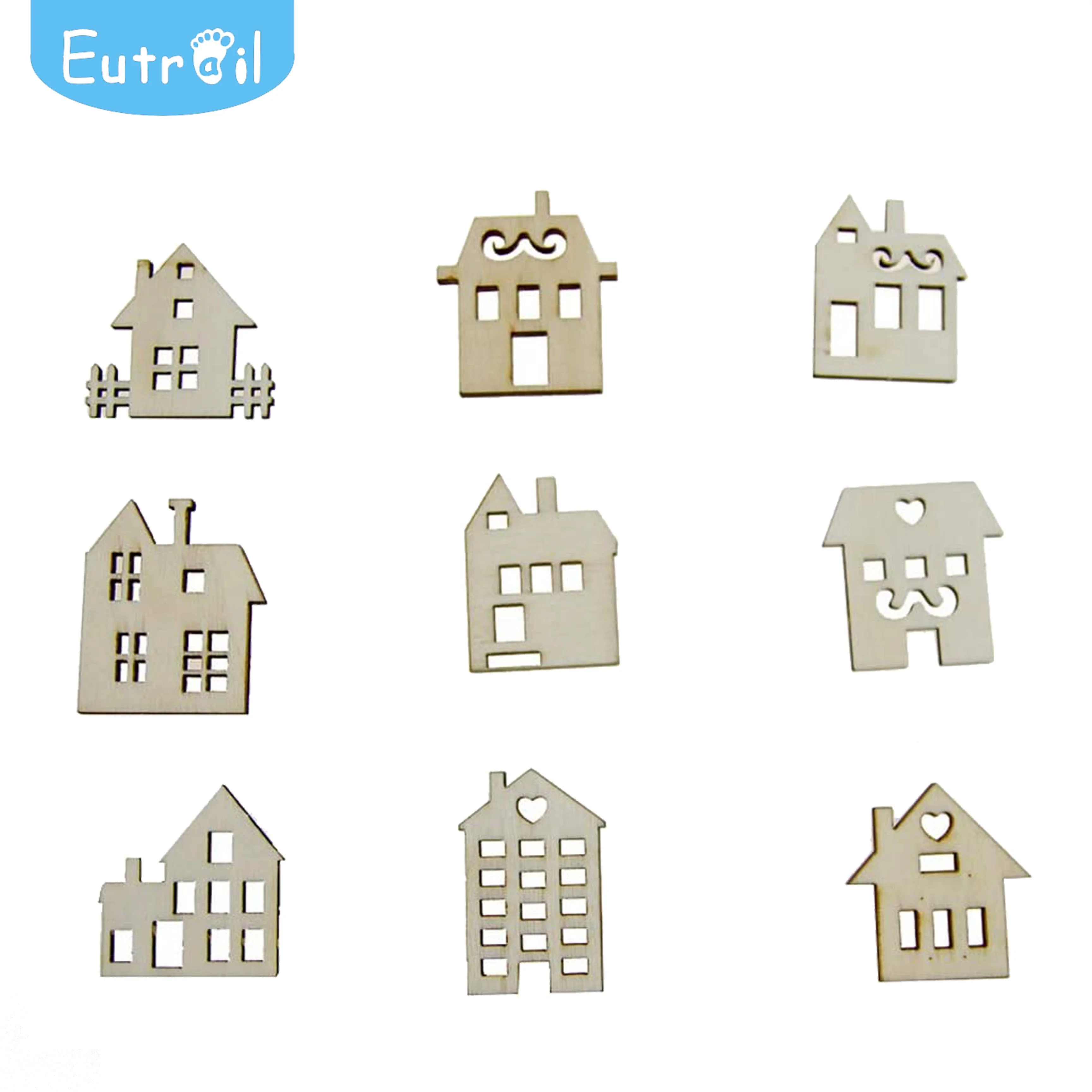Kids DIY Painting Toys Wooden Blocks Stamp Educational Play Toys