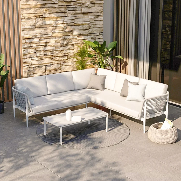 Hot Design Patio rope Furniture Outdoor/Indoor rope Garden Furniture rope Sofa Set