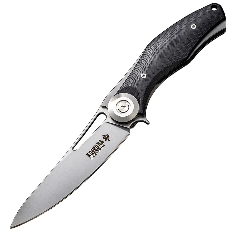 Hot selling D2 steel tactical survival bag knife G10 handle folding knife