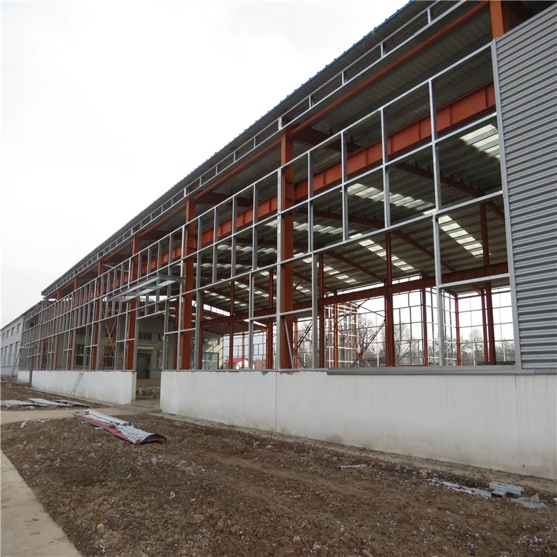 Light Steel Structure China Prefabricated Warehouse Project in Thailand Shop 3D Model Design