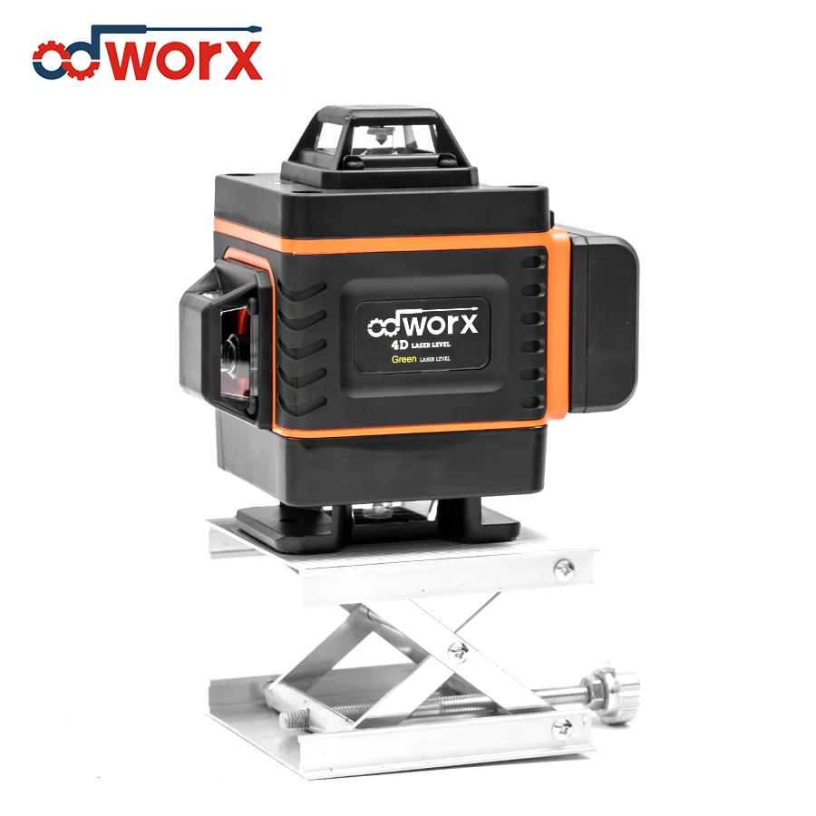 Лазерный уровень ODWORX 16 линий поворот на зеленую линию 4D самонивелирующийся 360 градусов горизонтальный и вертикальный супермощный Нивелир настенный лазерный