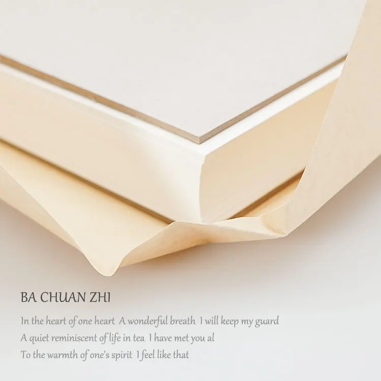 Pakchuan paper A4 A5 hand-painted high density tissue paper white as fat chromatography color ink writing paper DIY ledger