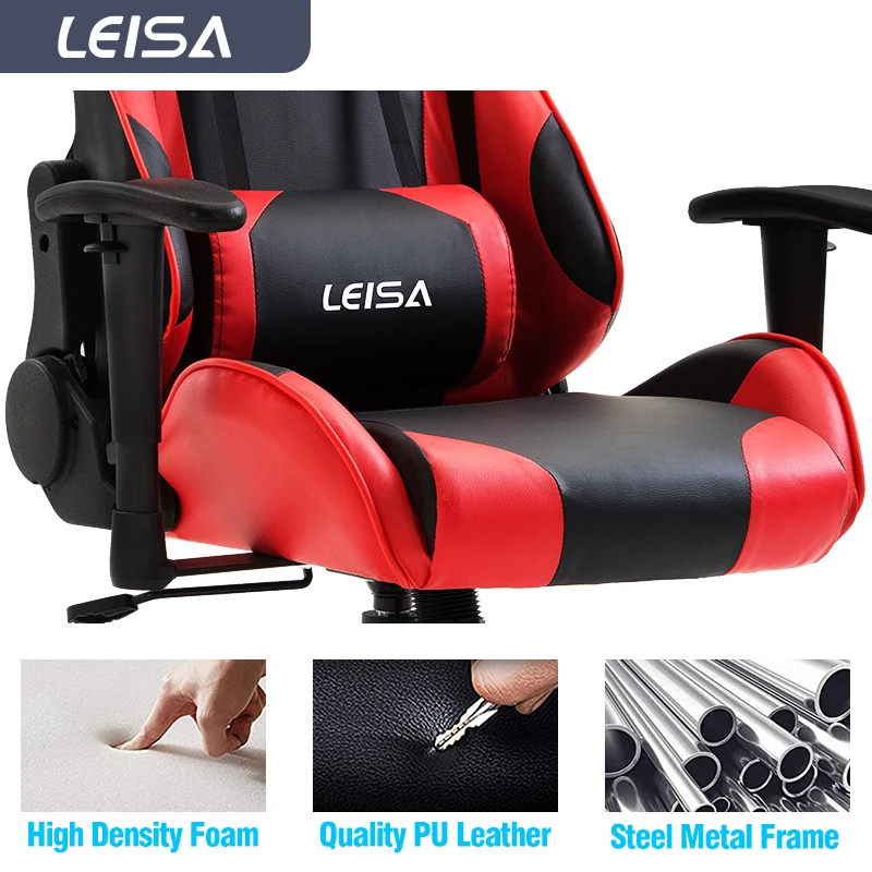 Custom Logo Adult Edition Red Black Ergonomic Racing Gaming Chair