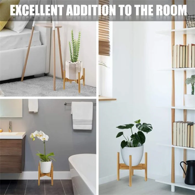 Most Demanding Best Quality Decorative Items High Quality Industrial Wooden 2Pcs 3 Flower Pots & Planters Stand