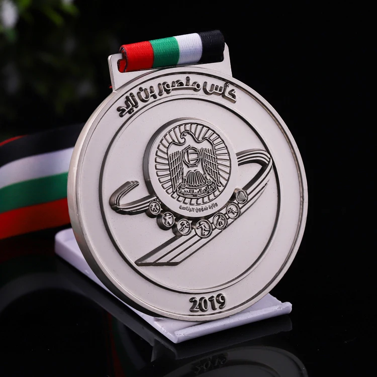 HSQ manufacturer china free design cheap Custom marathon souvenir race medal wholesale UAE run sport medal with ribbon