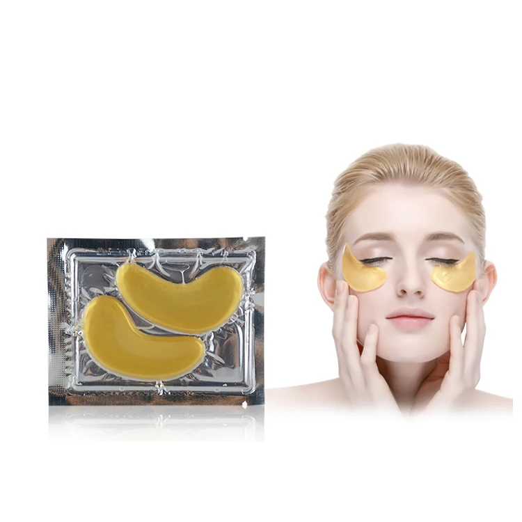 OEM ODM 24K Collagen Under Eye Patch Eye Mask Gel Golden Sheet Crystal Private Label 24k Gold Eye Mask Hydrogel Collagen