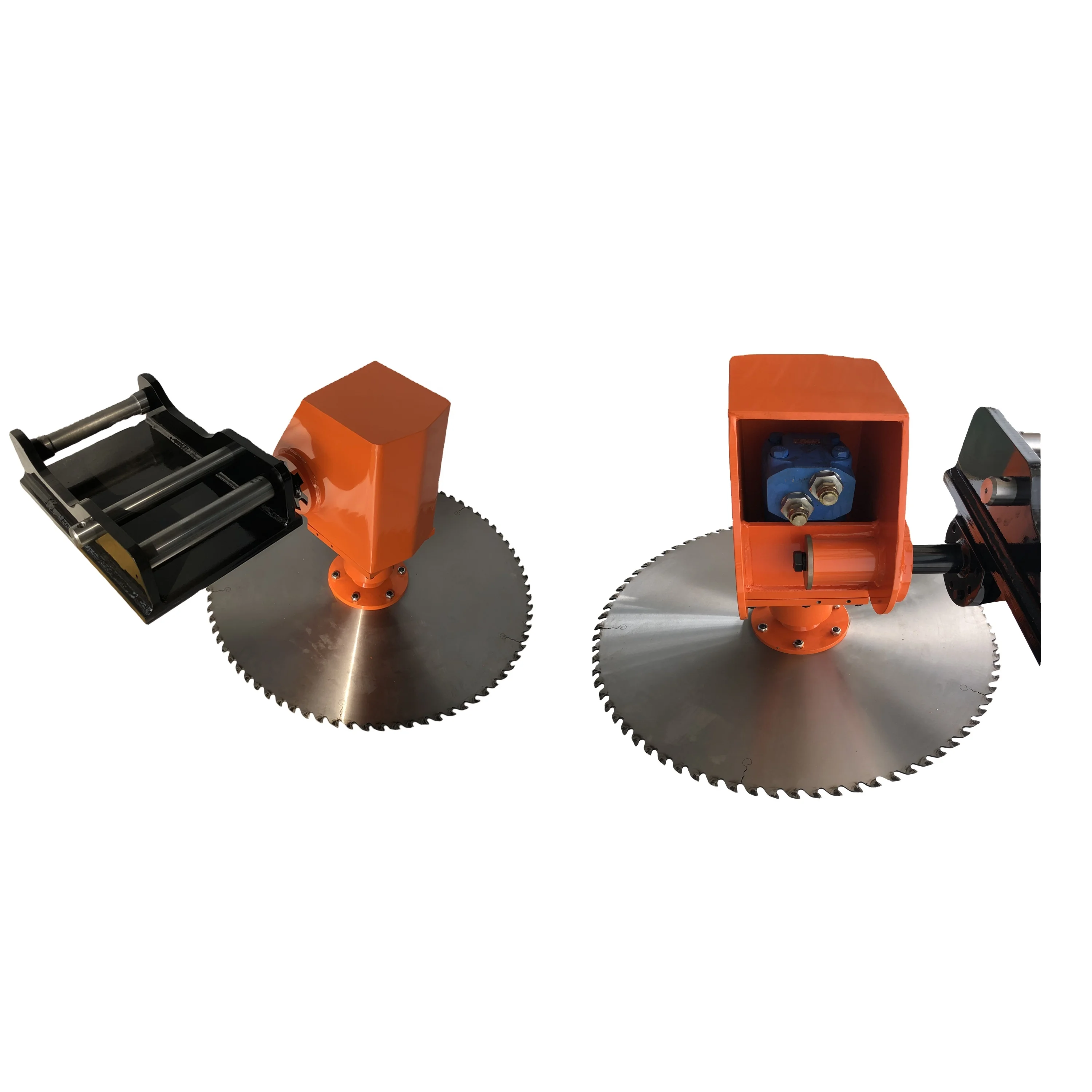 KIINGER excavator tree saw head blade rotating cutter attachment for cutting tree