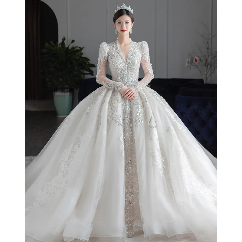 Elegant Maternity Women Wedding Gown High waist Pregnant Wedding Dress