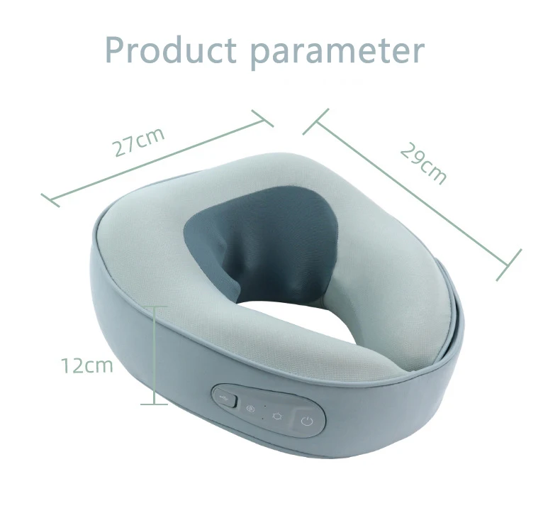 U Neck Massager Cervical Vertebra Massager Neck Shoulder Kneading Massage Pillow Trapezius Neck Hot Compress Gift