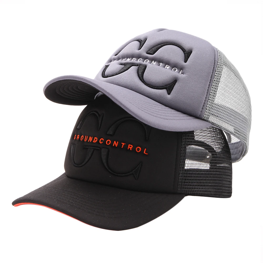 Custom Applique Patch Embroidery Baseball Cap With Mesh Foam Hat Trucker Cap Caps