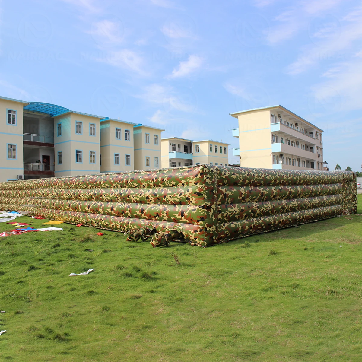 Inflatable Maze Outdoor Commercial PVC Camouflage Giant Inflatable Obstacle Labyrinth Mazes for Sale Camo Indoor Games