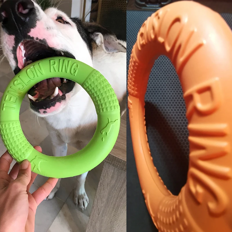 EVA Dogs Interactive Training Ring Resistant Bite Pet Floating Flying Discs Dog Toy