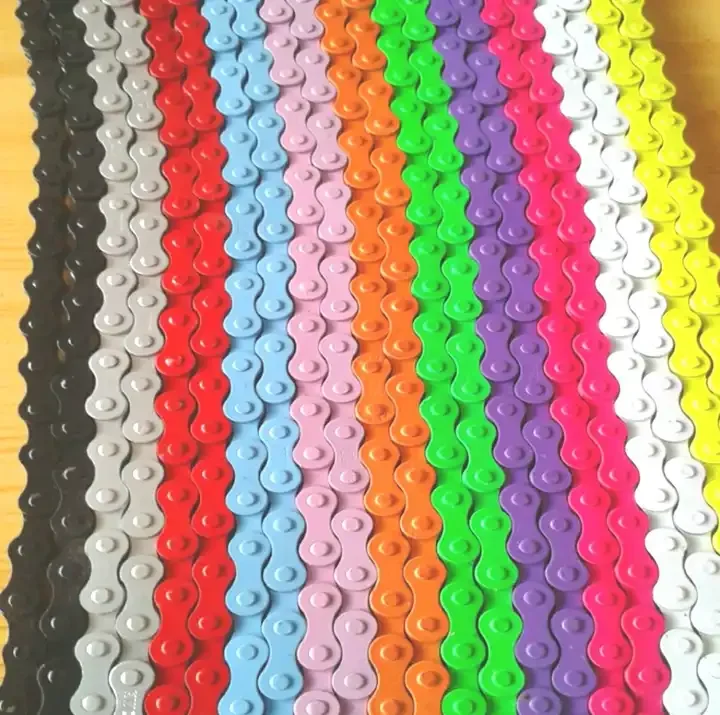 GFD  Bicycle color chain Gold Orange Blue Yellow green  Road MTB bicycle single speed 92L 94L 98L bicycle chain