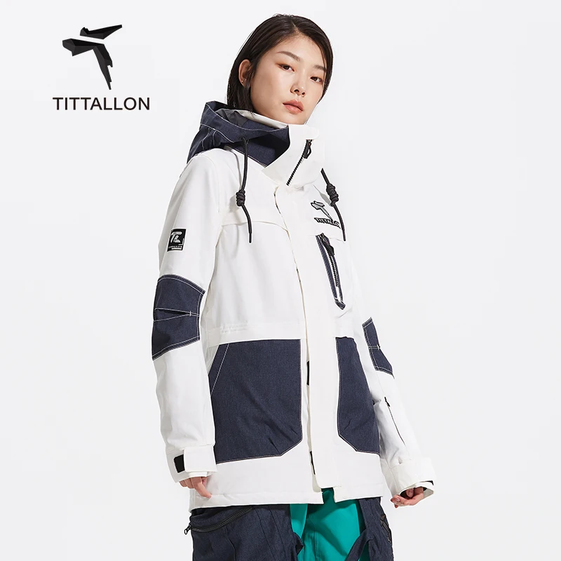 High Quality Snow Ski Jackets for Women with Detachable Hood Windproof Winter Snowboard Jacket