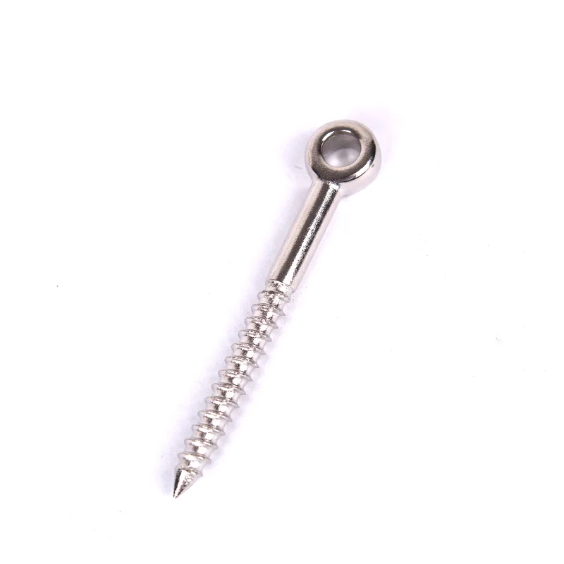 The New Listing 304 316 Stainless Steel Marine Hardware Long Eye Bolt With Wood Thread  Cable railing tensioner
