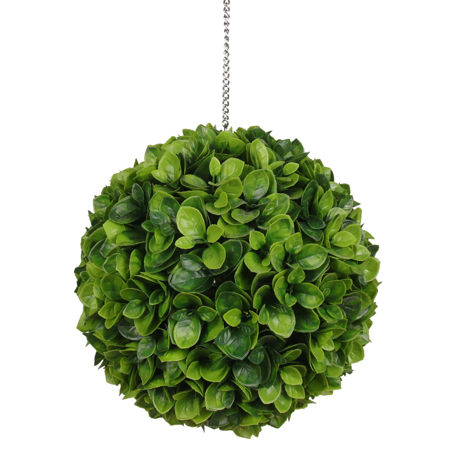 Wholesale Plastic Hanging Green Grass Ball Boxwood Topiary Artificial Plant Grass Ball For Outdoor Decor