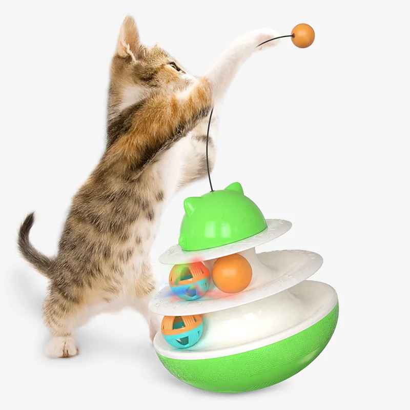 Cat Teasing Toy Tumbler Swing Training Toys for Cats multi-functional interactive cat toy