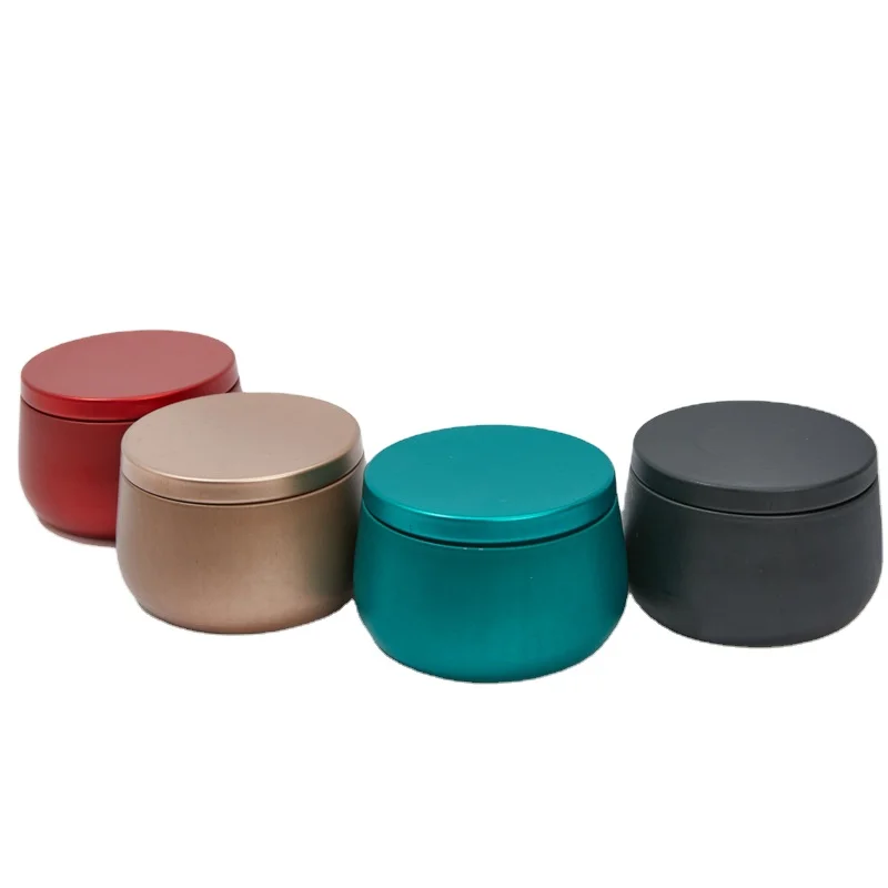 LZ Popular paint tin can for candles Metal Seamless with lid paint tin can for candles tin 4oz candle vessel