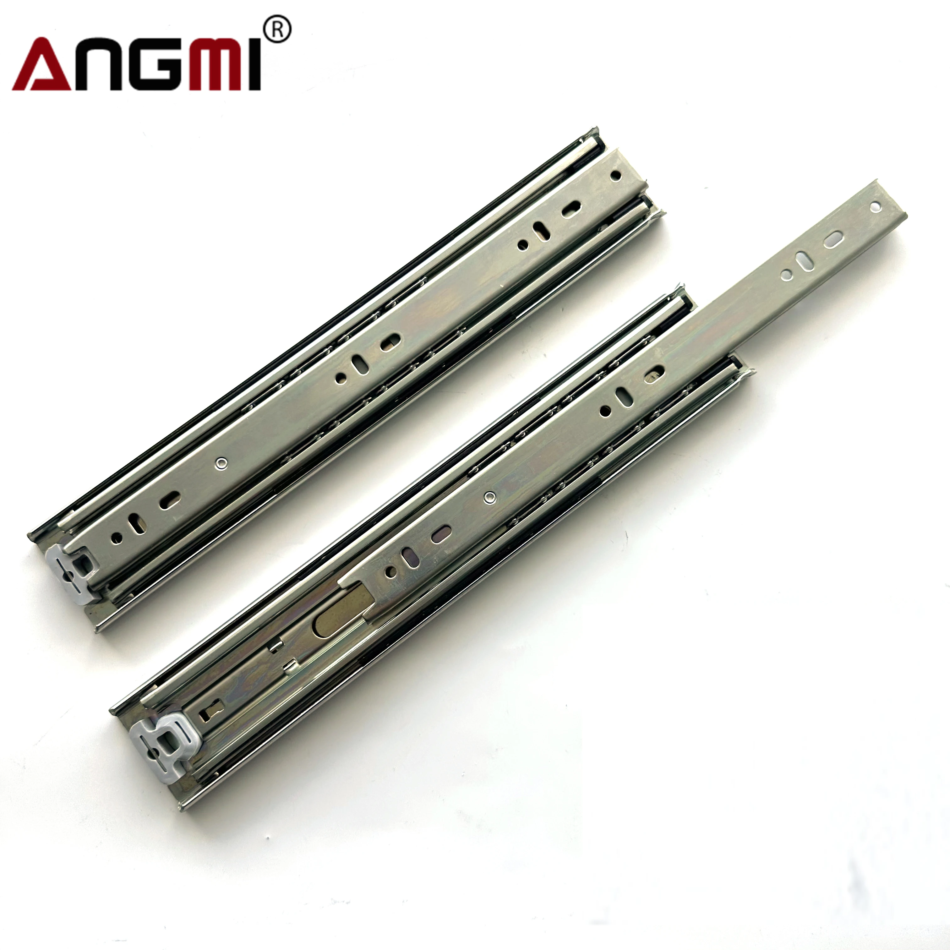 Soft Close Drawer Rails With Lock 3 Fold Full Extension Side Mount Heavy Duty Drawer Slides