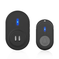 Daytech DB20 1-1 Black Or White Ip55 Waterproof Wireless Doorbell Plug For Home Apartment Office