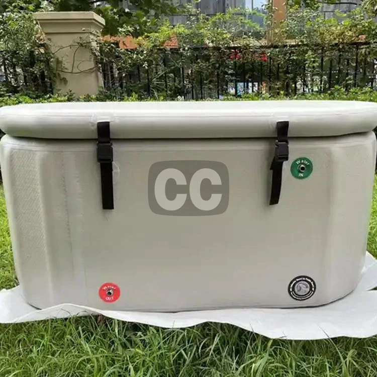 Portable Oem Cold Ice Bath Plunge Pool Tub Insulated Cold Water Bath Tub Therapy Double Wall Ice Bucket Barrel Tub