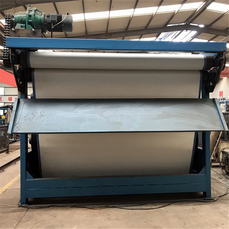 Oversea service carbon steel  304 sludge dewatering machine automatic horizontal rubber belt vacuum filter for water treatment