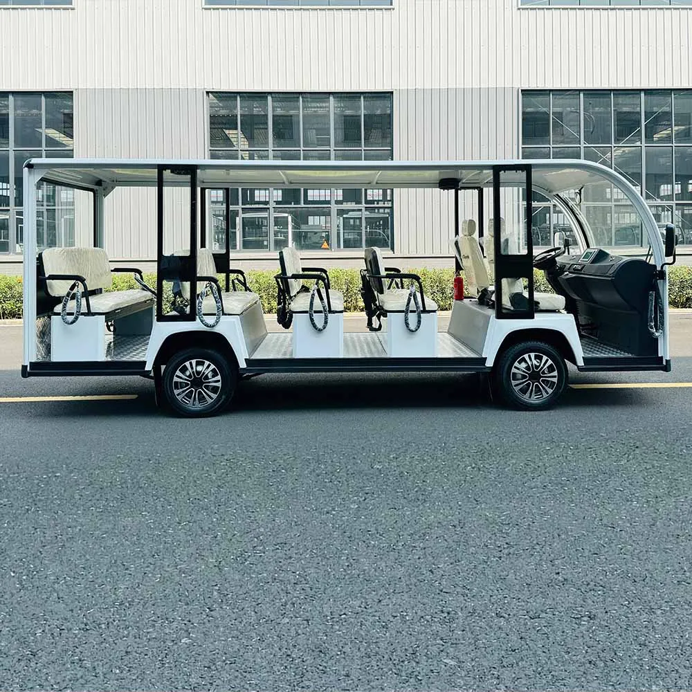 Electric Sightseeing Bus 8-17 Seater with air conditioning Tour Bus Mini electric sightseeing car for carrying passengers