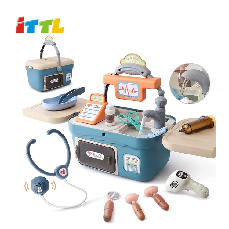ITTL Educational medical kit toy pretend play doctor set portable doctor stethoscope kit