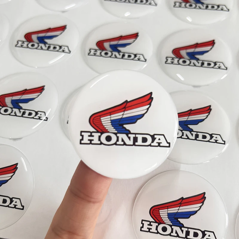 Waterproof 3D Raised Business Rectangle Round Shape Epoxy Resin Clear Domed Die Cut Custom Stickers