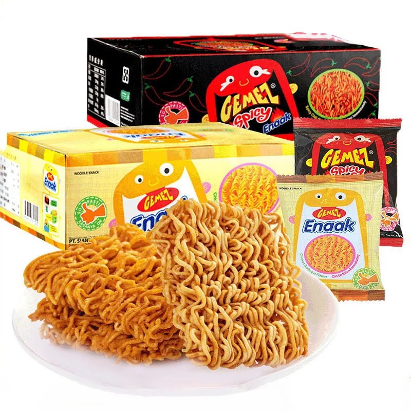 Wholesale ready to eat Children like it exotic snacks crispy noodle snack Gemez spicy noodles