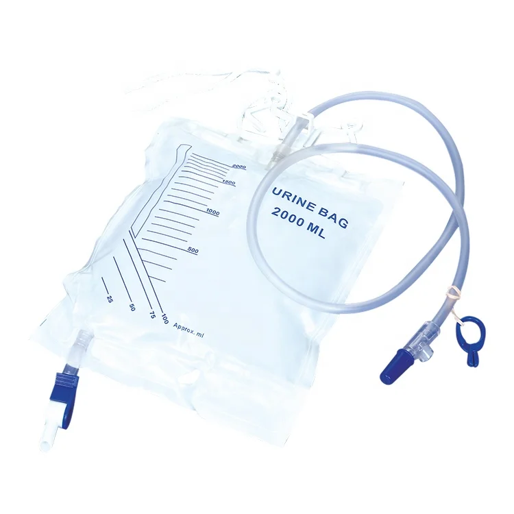 Medical Urinary Drainage Bag Urine Bag With Sample Port