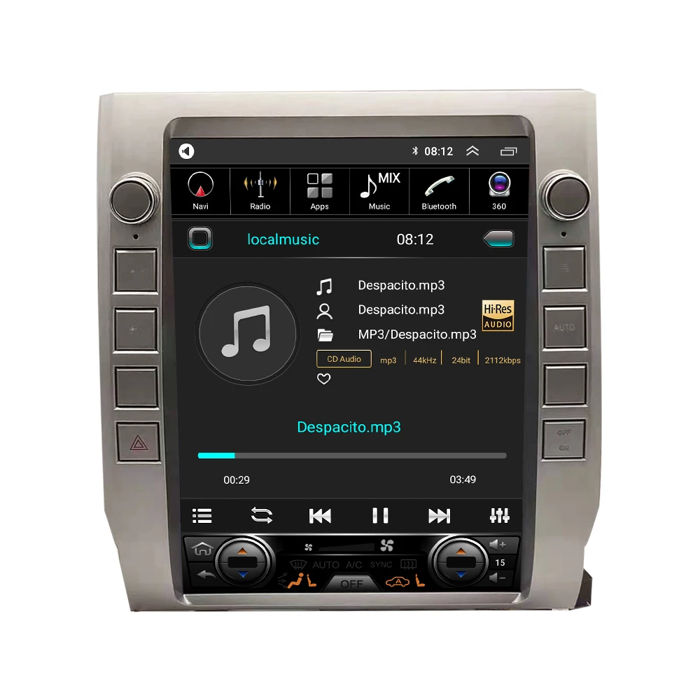 For Toyota Tundra 2015-2020 Radio Headunit Device Double 2 Din Quad Octa-Core Android Car Stereo GPS Navigation Carplay